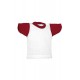 Mini t-shirt bianca/rossa