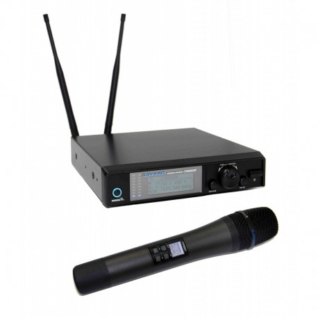 Microfono wireless a mano, con ricevitore - serie 8000